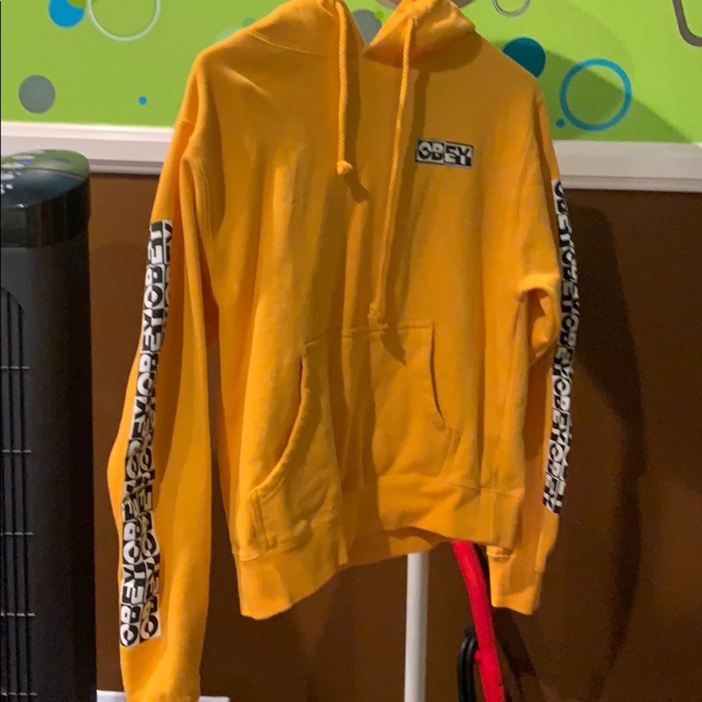 Women’s Yellow Obey Hoodie